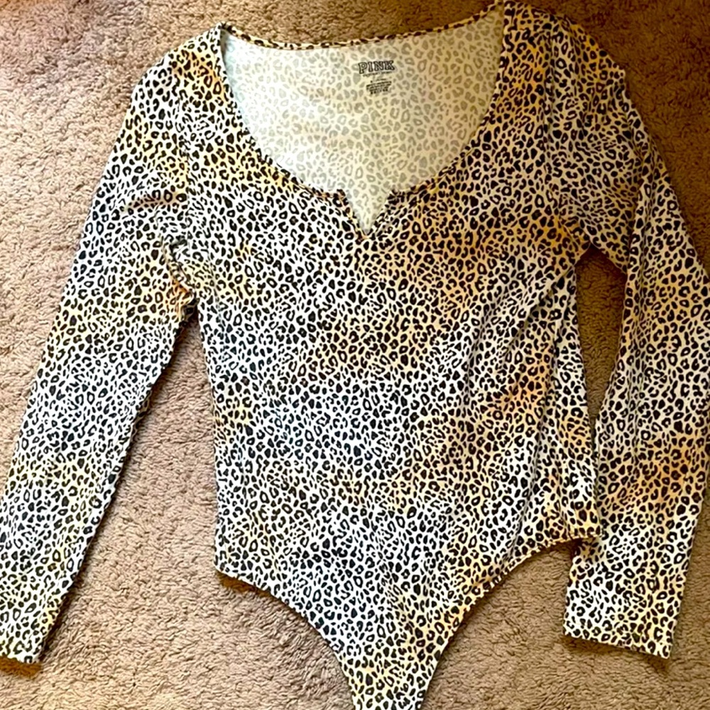 PINK Leopard Bodysuit